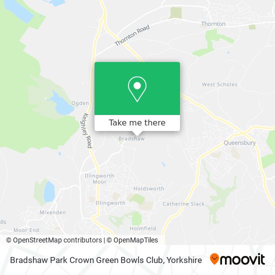 Bradshaw Park Crown Green Bowls Club map