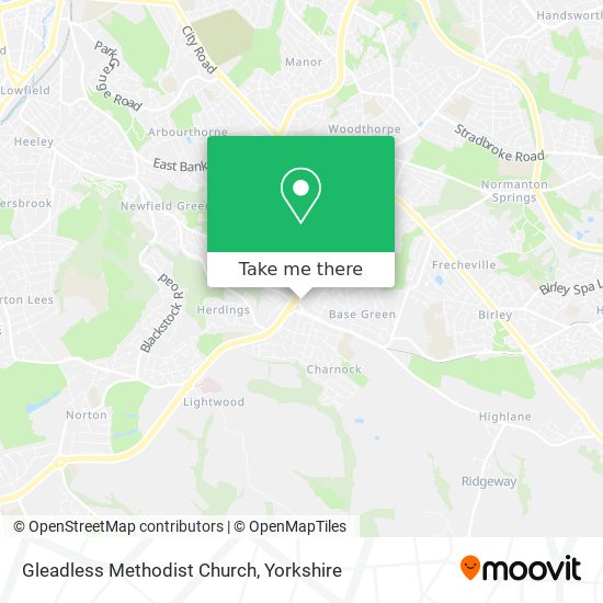 Gleadless Methodist Church map