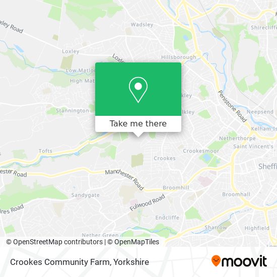 Crookes Community Farm map
