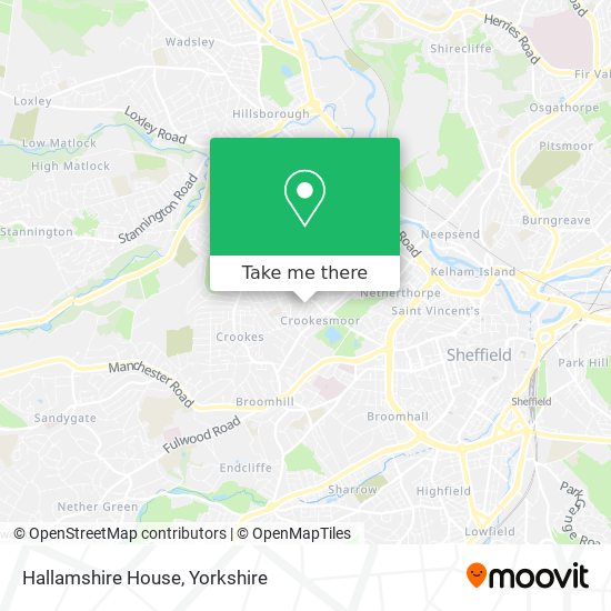 Hallamshire House map