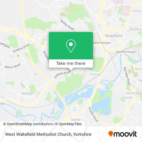 West Wakefield Methodist Church map