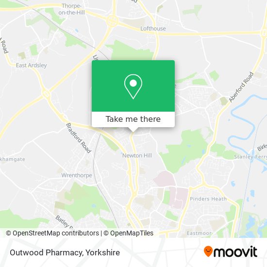 Outwood Pharmacy map