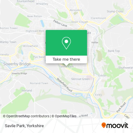 Savile Park map