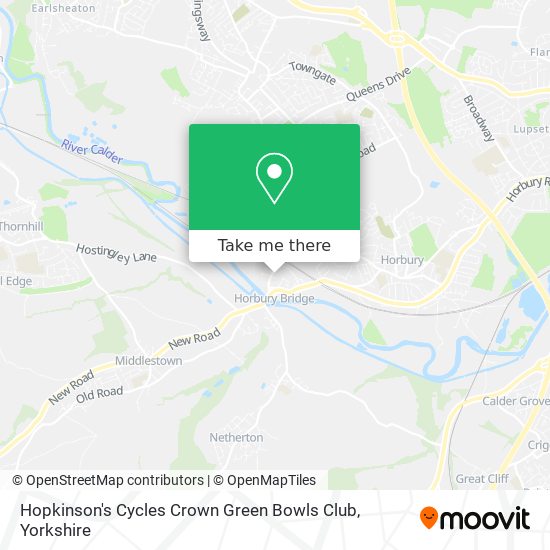 Hopkinson's Cycles Crown Green Bowls Club map