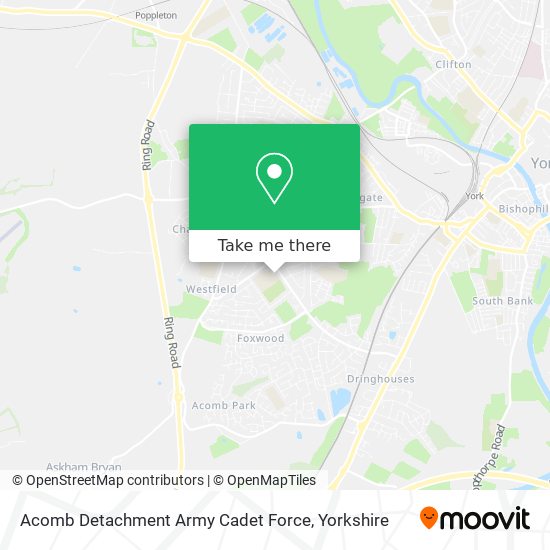 Acomb Detachment Army Cadet Force map