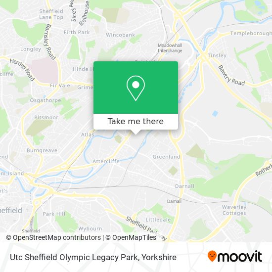 Utc Sheffield Olympic Legacy Park map