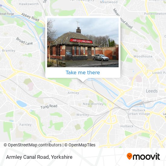 Armley Canal Road map