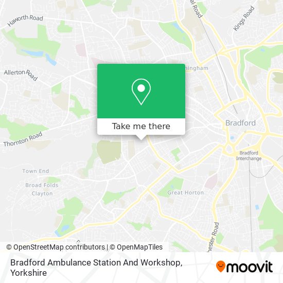 Bradford Ambulance Station And Workshop map