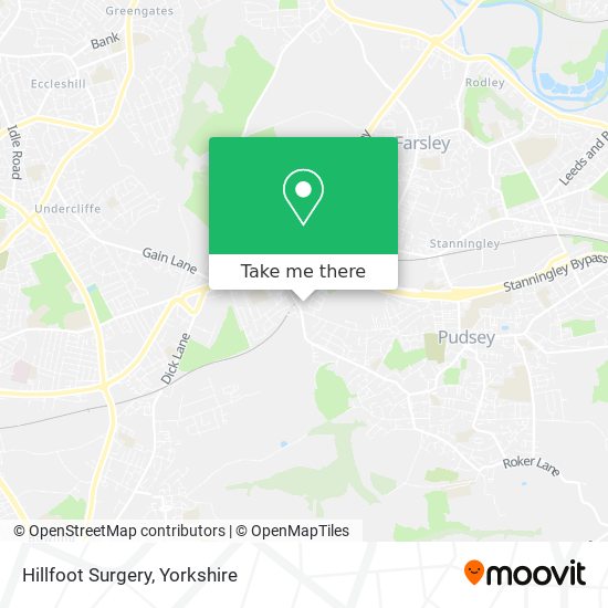 Hillfoot Surgery map