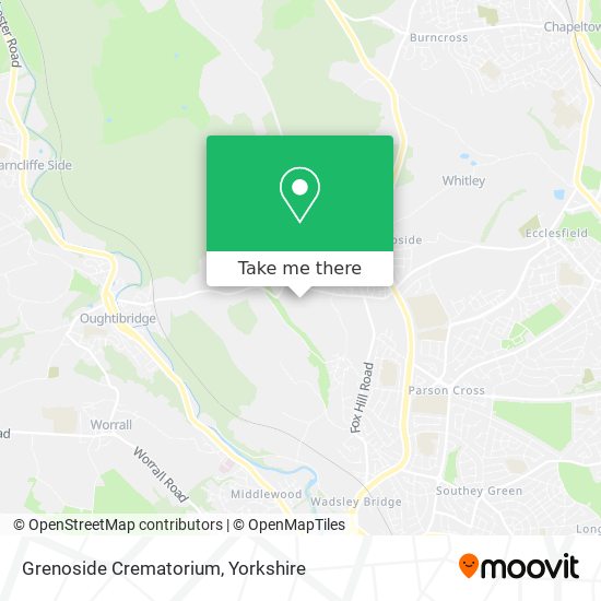 Grenoside Crematorium map
