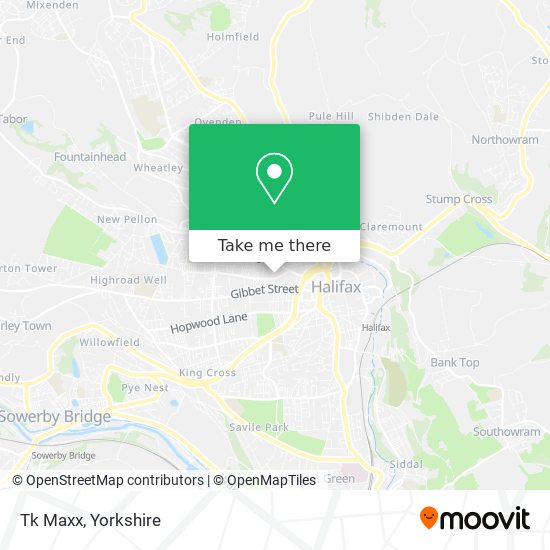 Tk Maxx map