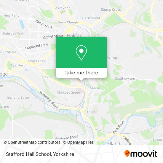 Stafford Hall School map
