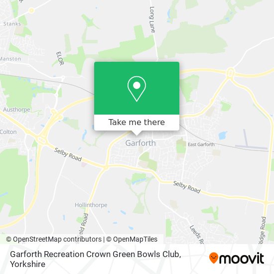 Garforth Recreation Crown Green Bowls Club map