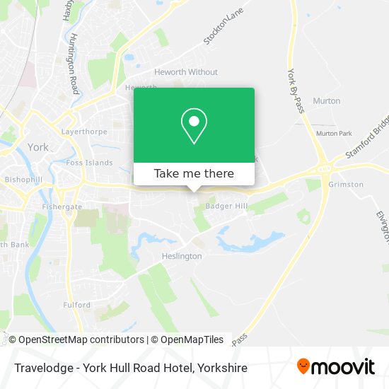 Travelodge - York Hull Road Hotel map