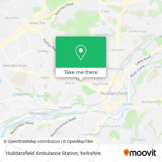Huddersfield Ambulance Station map