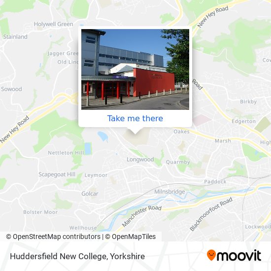 Huddersfield New College map