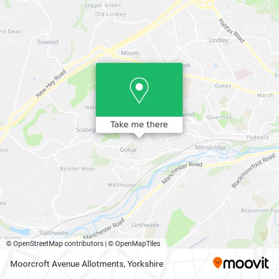 Moorcroft Avenue Allotments map