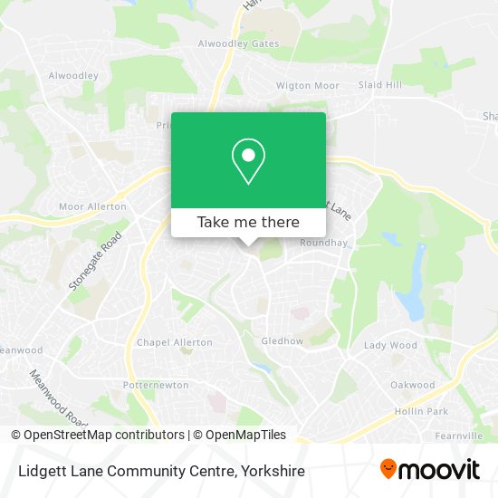 Lidgett Lane Community Centre map