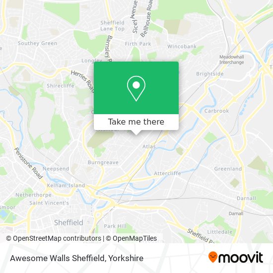Awesome Walls Sheffield map