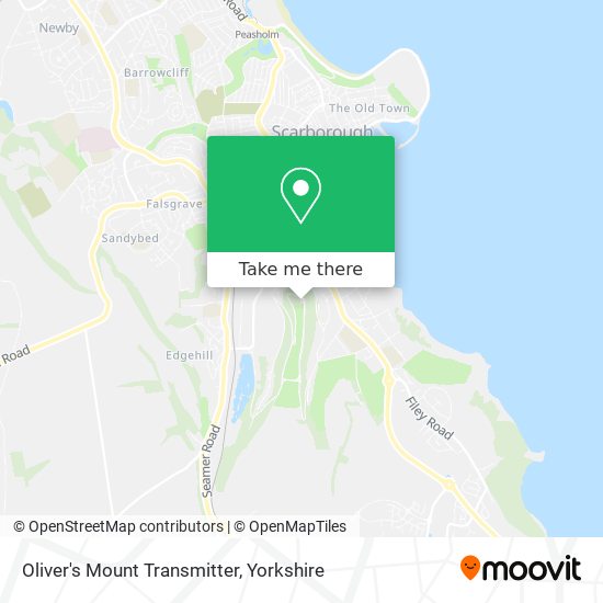 Oliver's Mount Transmitter map