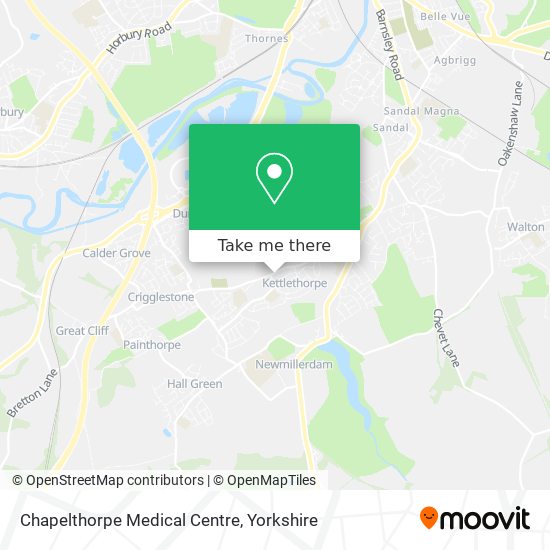 Chapelthorpe Medical Centre map