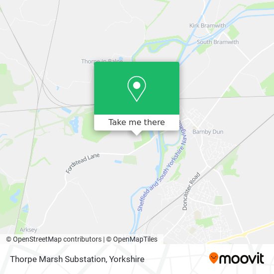 Thorpe Marsh Substation map