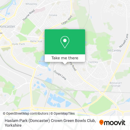 Haslam Park (Doncaster) Crown Green Bowls Club map