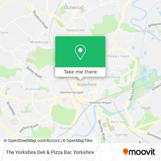 The Yorkshire Deli & Pizza Bar map