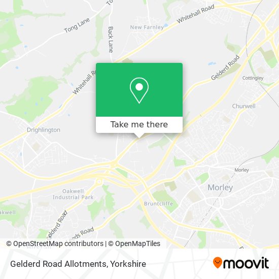 Gelderd Road Allotments map