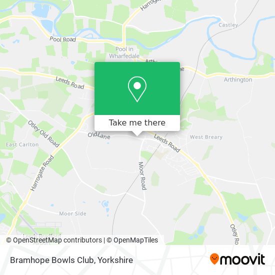 Bramhope Bowls Club map