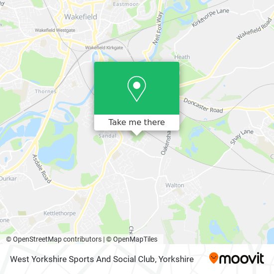 West Yorkshire Sports And Social Club map