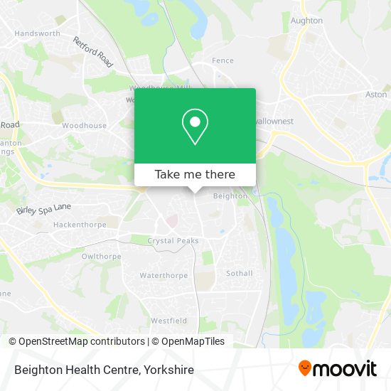 Beighton Health Centre map