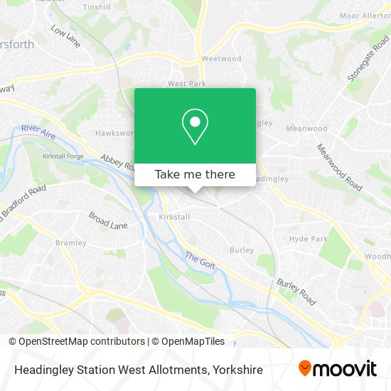 Headingley Station West Allotments map