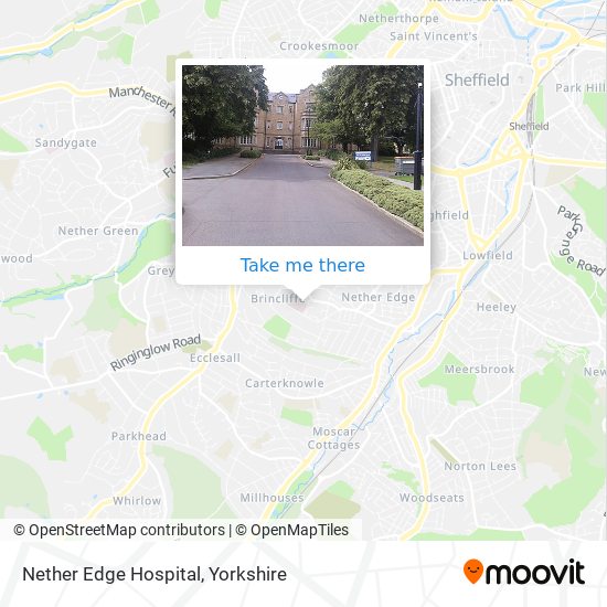 Nether Edge Hospital map