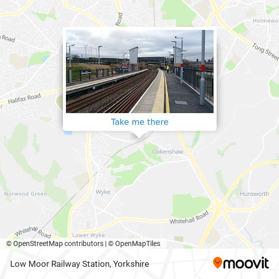 Low Moor Railway Station map