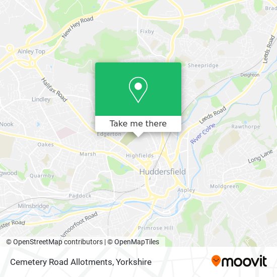 Cemetery Road Allotments map