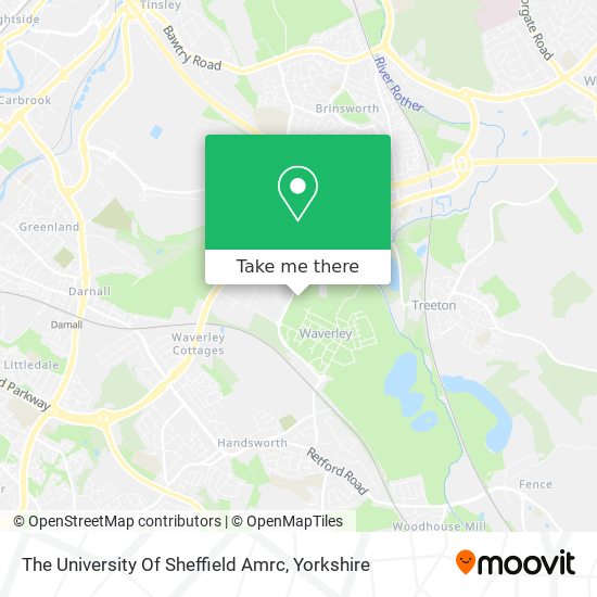 The University Of Sheffield Amrc map