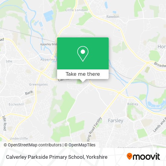 Calverley Parkside Primary School map