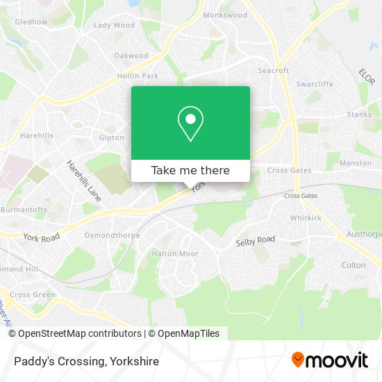 Paddy's Crossing map