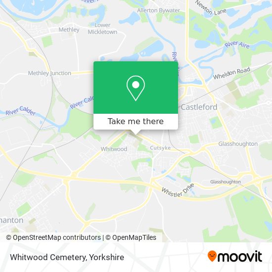 Whitwood Cemetery map