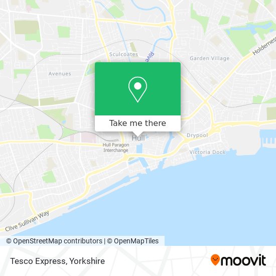 Tesco Express map