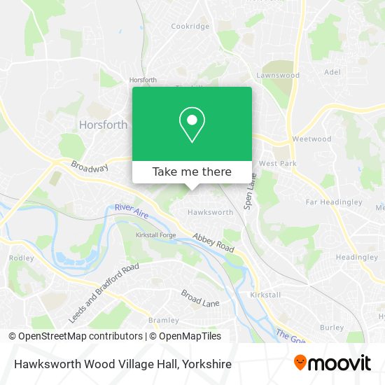Hawksworth Wood Village Hall map