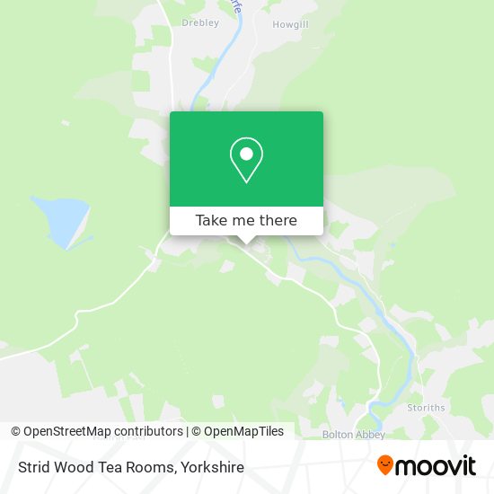 Strid Wood Tea Rooms map