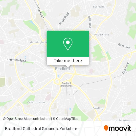 Bradford Cathedral Grounds map