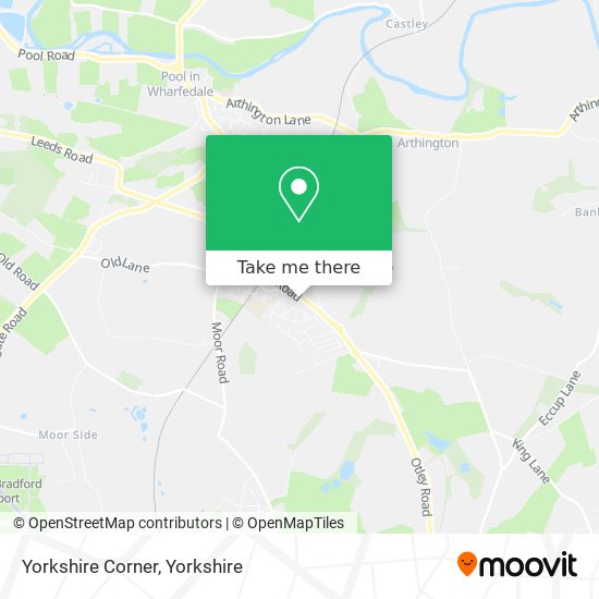 Yorkshire Corner map