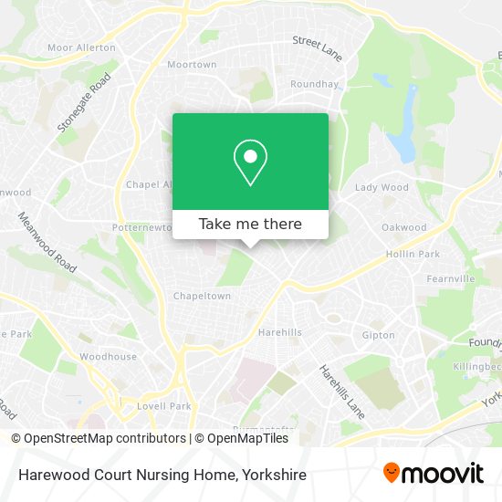 Harewood Court Nursing Home map
