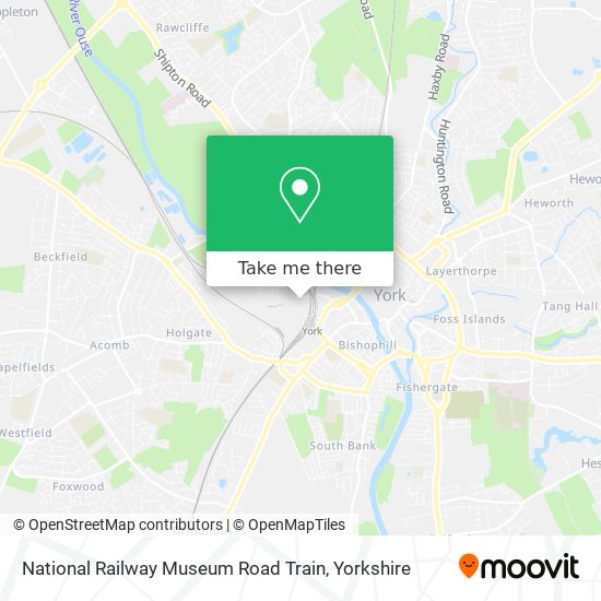 National Railway Museum Road Train map