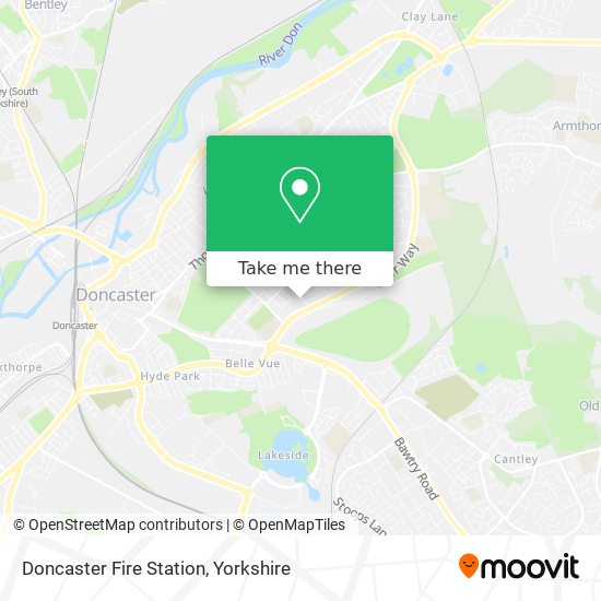 Doncaster Fire Station map