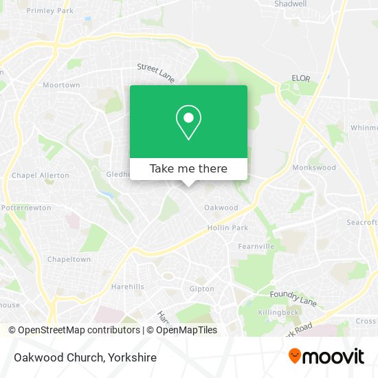 Oakwood Church map