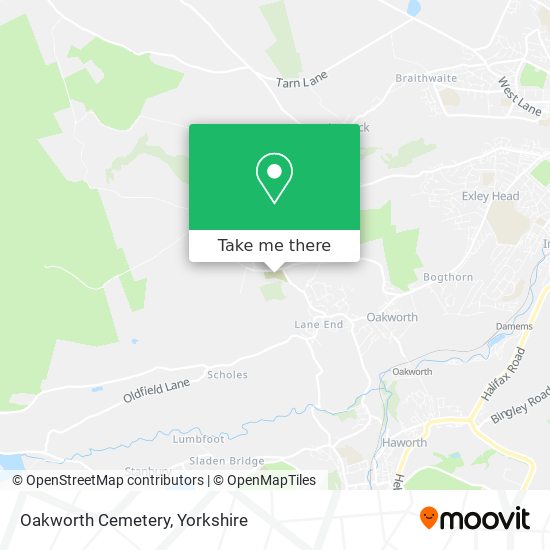 Oakworth Cemetery map